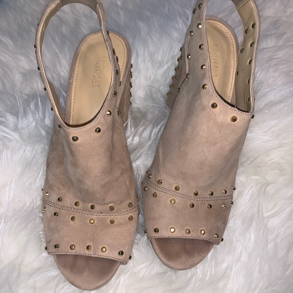 MICHAEL Michael Kors sling backs peep toe 8.5M